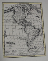 南北アメリカ図